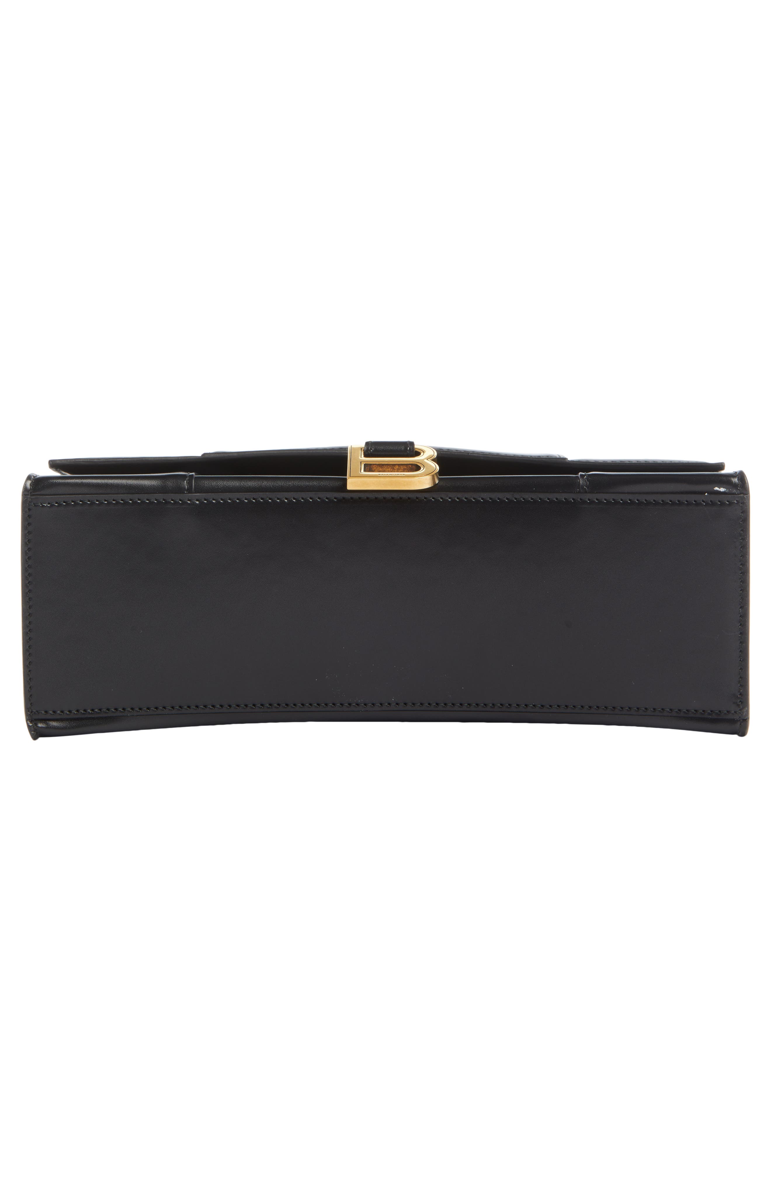 Balenciaga Hourglass Leather Top Handle Bag, Alternate, color, 