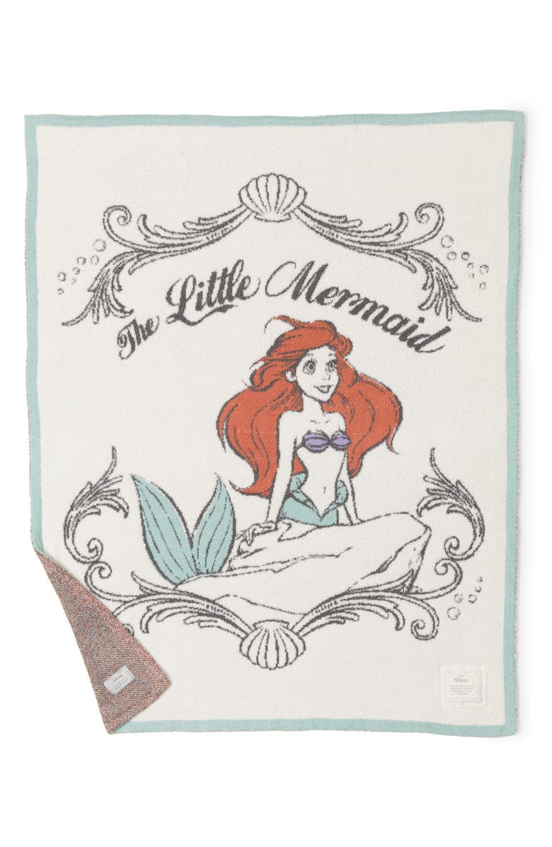 Barefoot Dreams<sup>®</sup> X Disney CozyChic<sup>®</sup> Ariel Throw Blanket, Main, color,