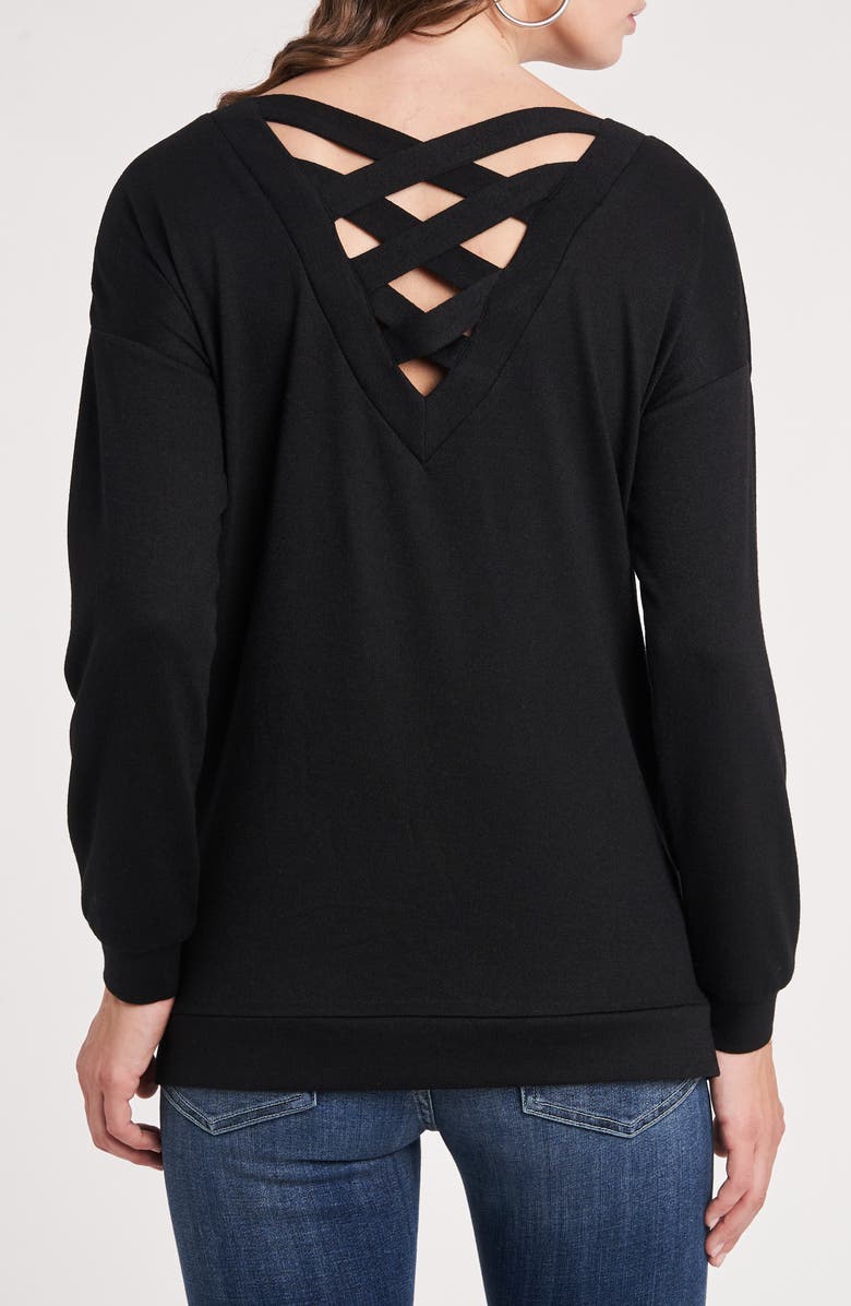 1.STATE Long Sleeve Back Crisscross Top, Alternate, color,