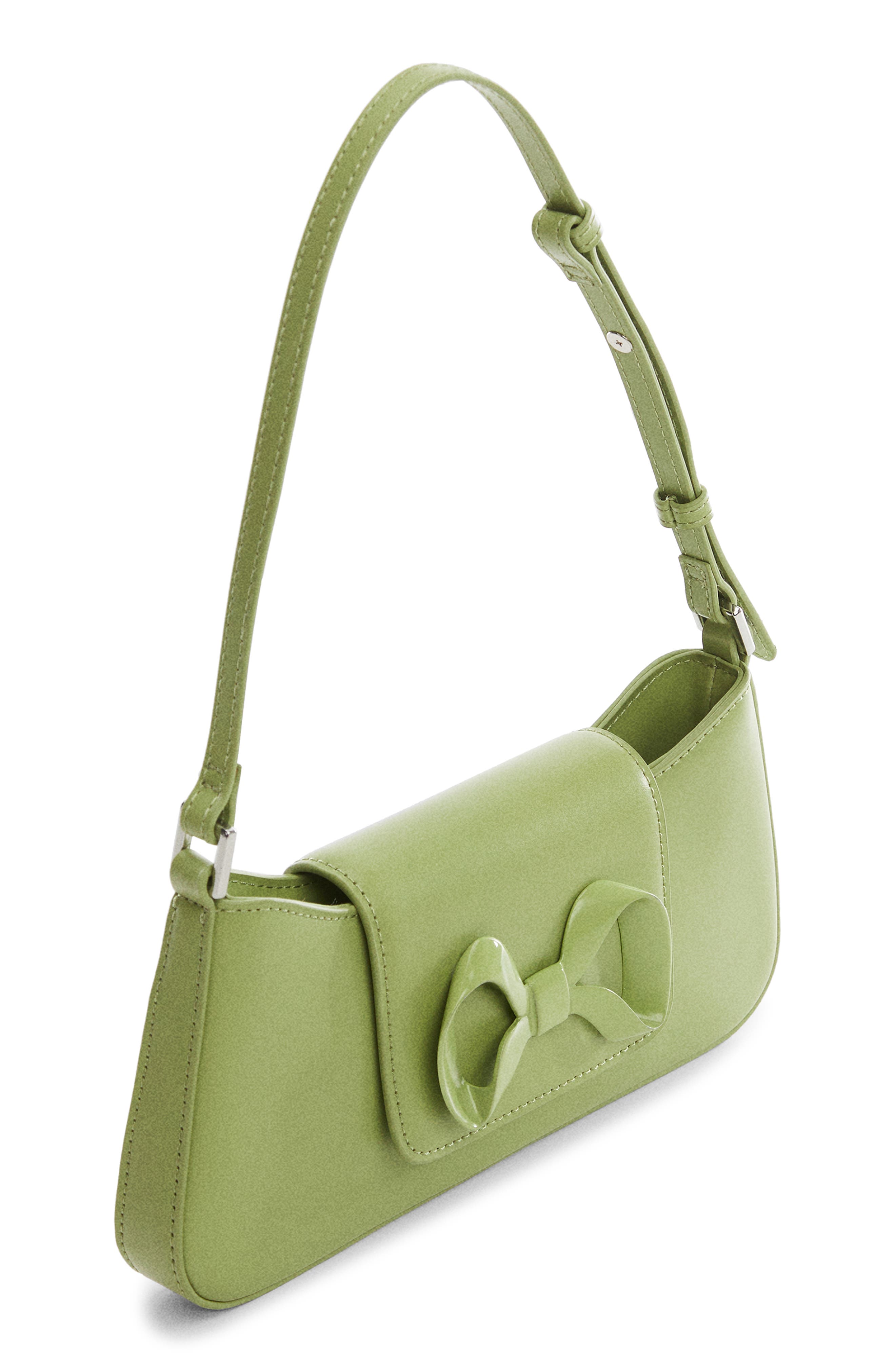 MANGO Bow Detail Faux Leather Shoulder Bag, Alternate, color, 