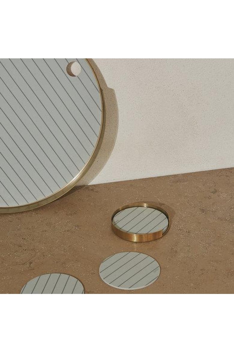 Oka Tray, Alternate, color, Brass