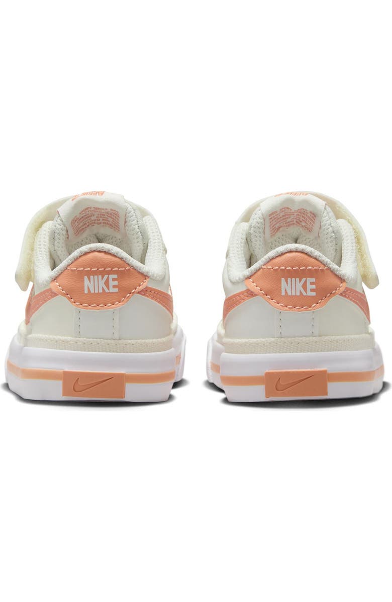 Nike Court Legacy Sneaker, Alternate, color, Sail/ Apricot/ White/ Guava