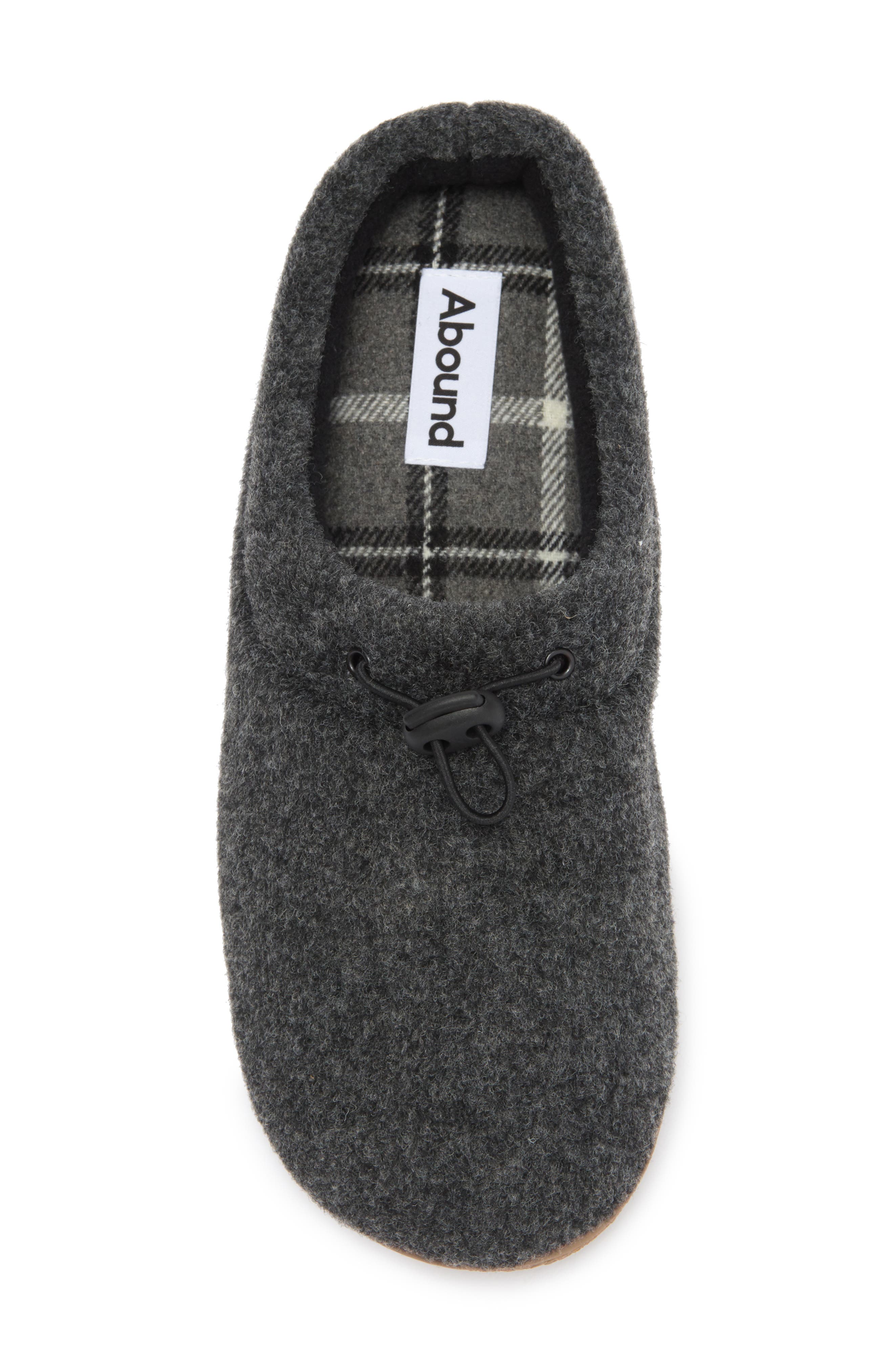 Abound Casey Faux Fur Lined Clog Slipper, Alternate, color, Black Heather