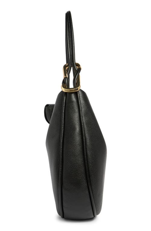 Marc Jacobs Large The Crescent Leather Shoulder Bag In Black