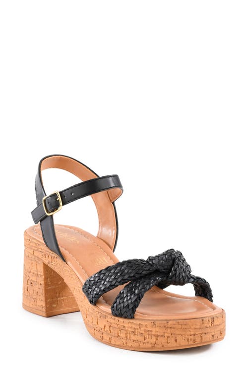 Seychelles Musical Platform Heeled Sandals In Black