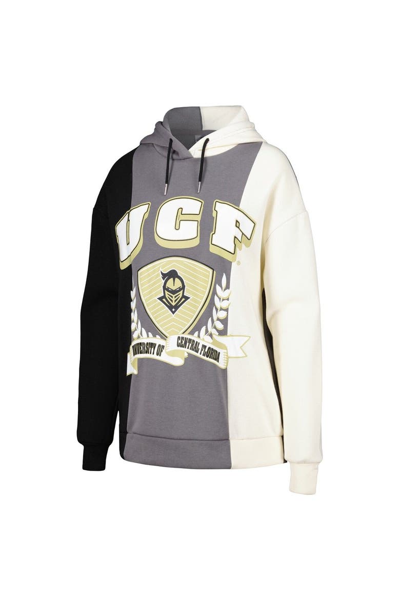 Women's Gameday Couture Black UCF Knights Hall of Fame Colorblock Pullover Hoodie, Alternate, color, Gray