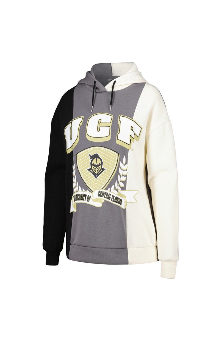 GAMEDAY COUTURE Women's Gameday Couture Black UCF Knights Hall of Fame Colorblock Pullover Hoodie, Alternate, color, 