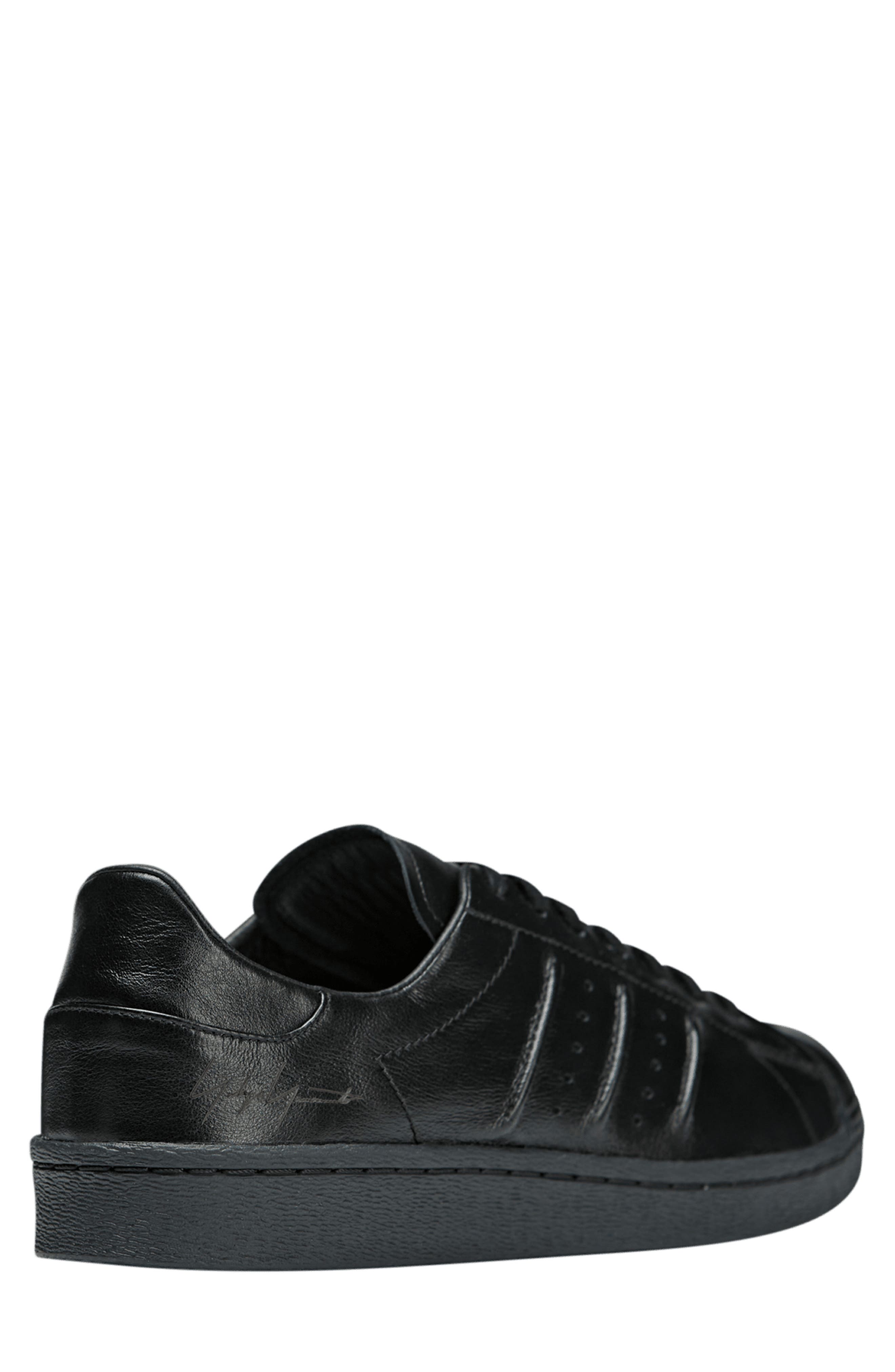 Y-3 Superstar Sneaker, Alternate, color, Black/Blac
