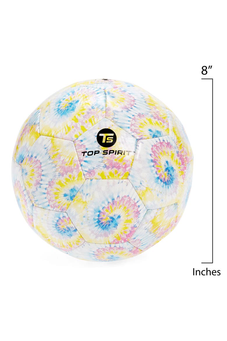 Top Spirit Tie Dye Soccer Ball, Alternate, color, MULTI COMBO