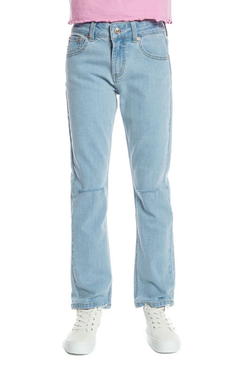 Kids' Ripped Straight Leg Jeans (Big Kid)