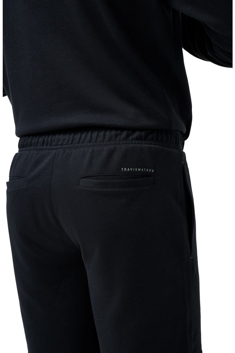 Sideslip Fleece Shorts, Alternate, color, BLACK