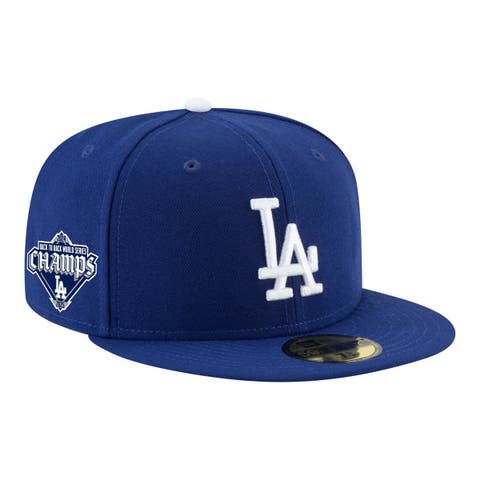 Men's New Era  Royal Los Angeles Dodgers Back-to-Back Champions Diamond Side Patch 59FIFTY Fitted Hat