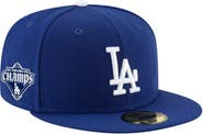 New Era Men's New Era  Royal Los Angeles Dodgers Back-to-Back Champions Diamond Side Patch 59FIFTY Fitted Hat