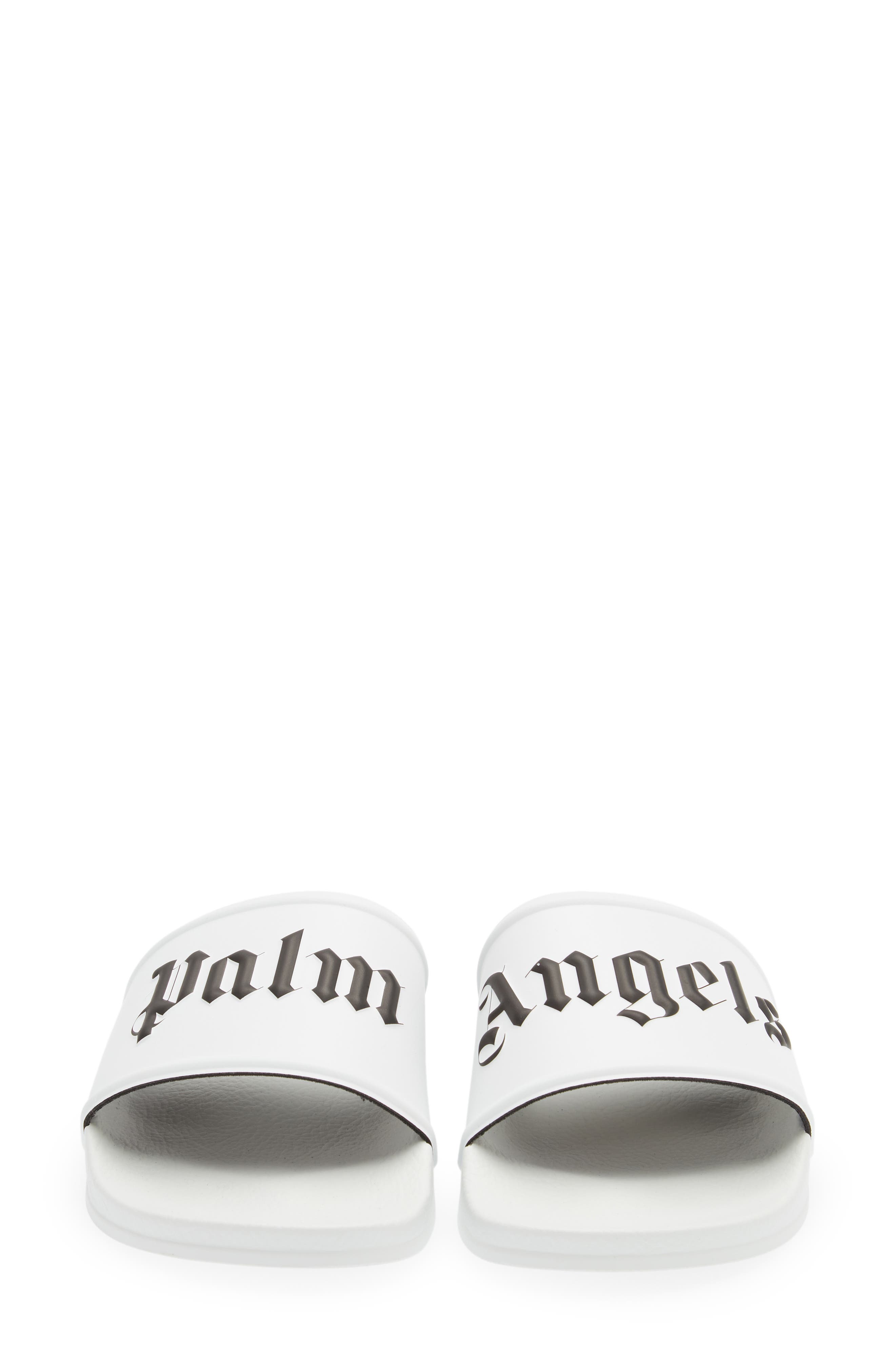 Palm Angels Logo Pool Slide Sandal, Alternate, color, 
