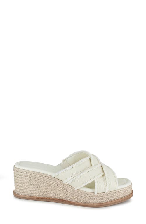 Splendid Delliny Espadrille Platform Wedge Sandal In White
