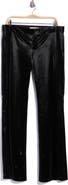 ALICE + OLIVIA Bella Ultra Low Rise Wide Leg Faux Leather Pants