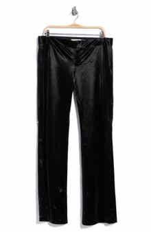 Bella Ultra Low Rise Wide Leg Faux Leather Pants