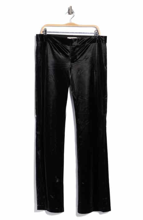 Bella Ultra Low Rise Wide Leg Faux Leather Pants