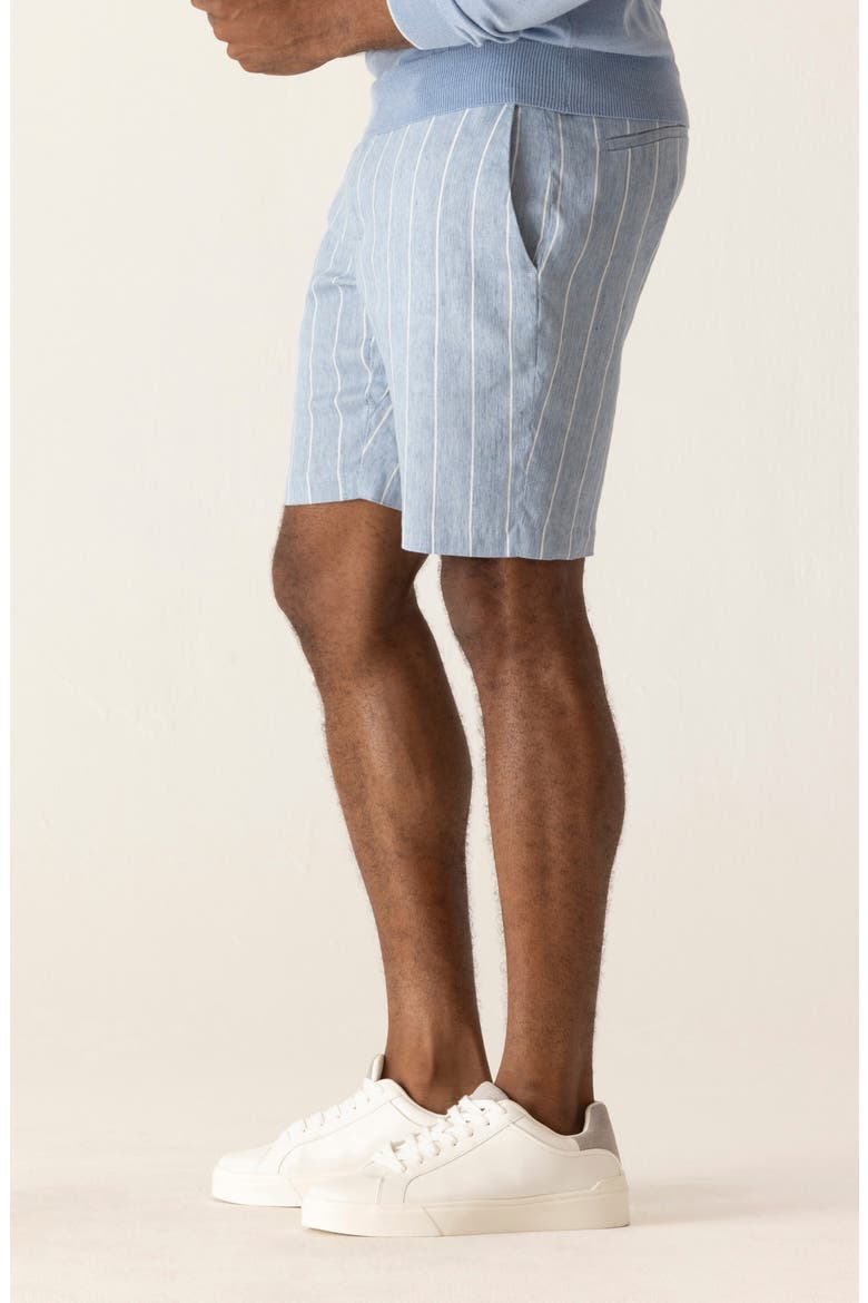 Oasis 8.5-Inch Linen Blend Bermuda Shorts, Alternate, color, CHAMBRAY
