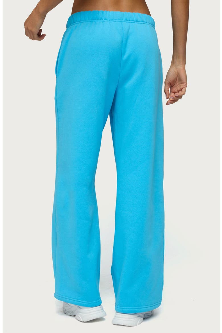Basic Girl Cotton Blend Wide Leg Sweatpants, Alternate, color, TURQUOISE