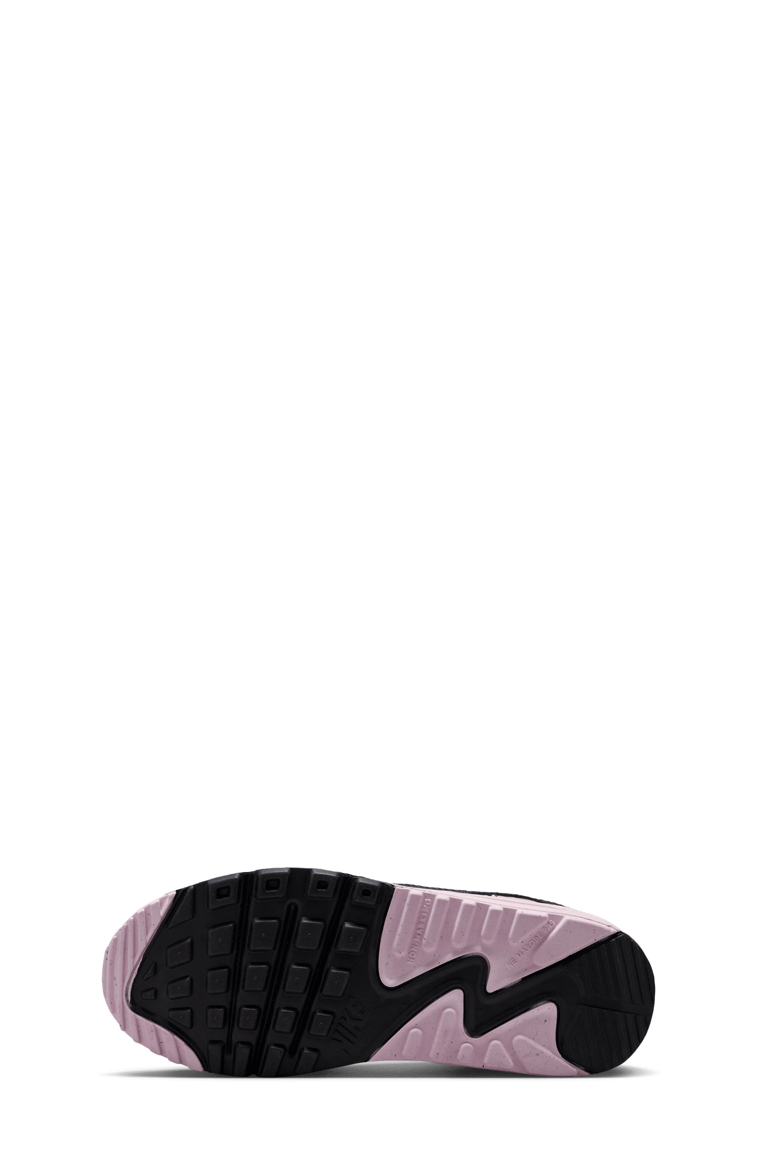Nike Kids' Air Max 90 Sneaker, Alternate, color, 134 White/Pink Foam/Ar