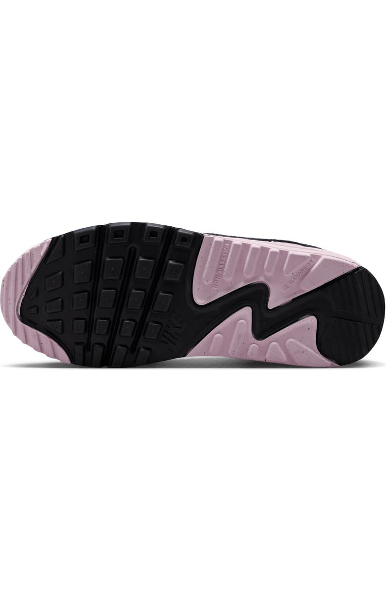 Nike Kids' Air Max 90 Sneaker, Alternate, color, 134 White/Pink Foam/Ar