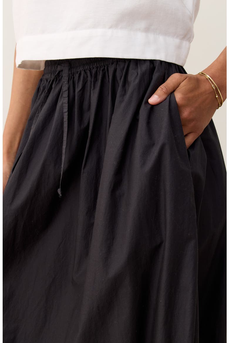 Ryland Eyelet Embroidered Skirt, Alternate, color, BLACK