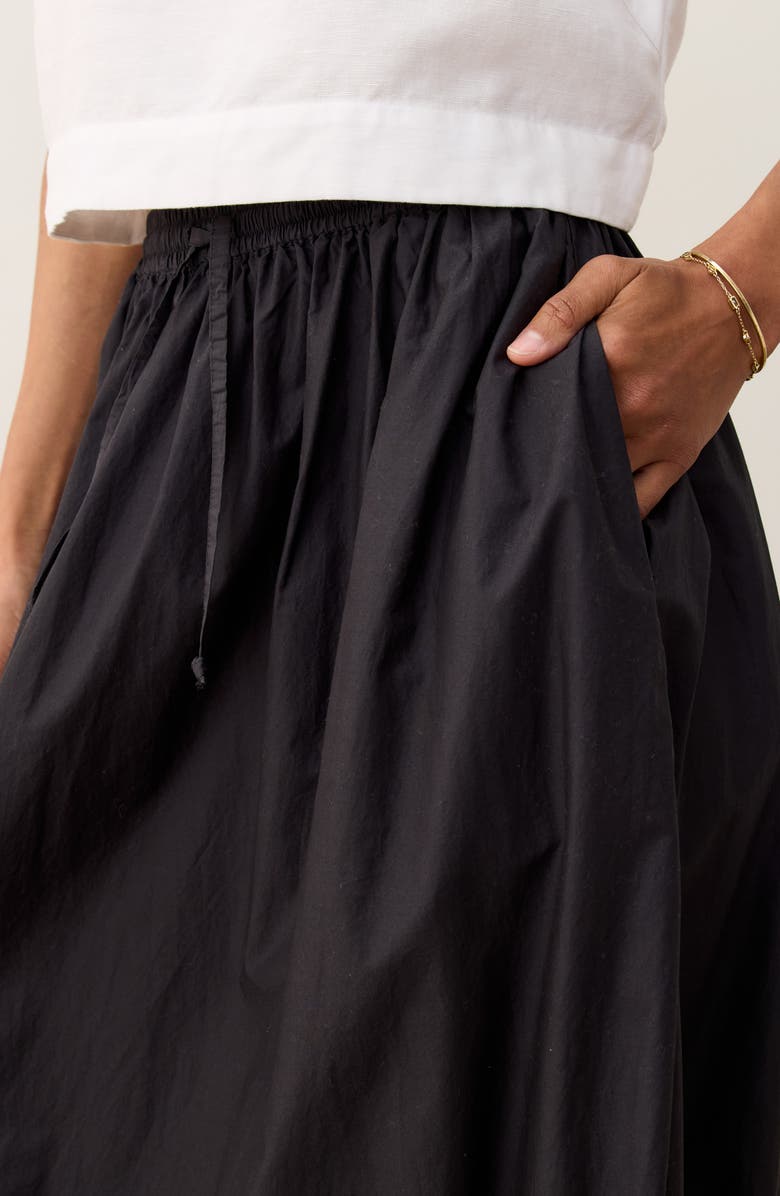 Marine Layer Ryland Eyelet Embroidered Skirt, Alternate, color, Black