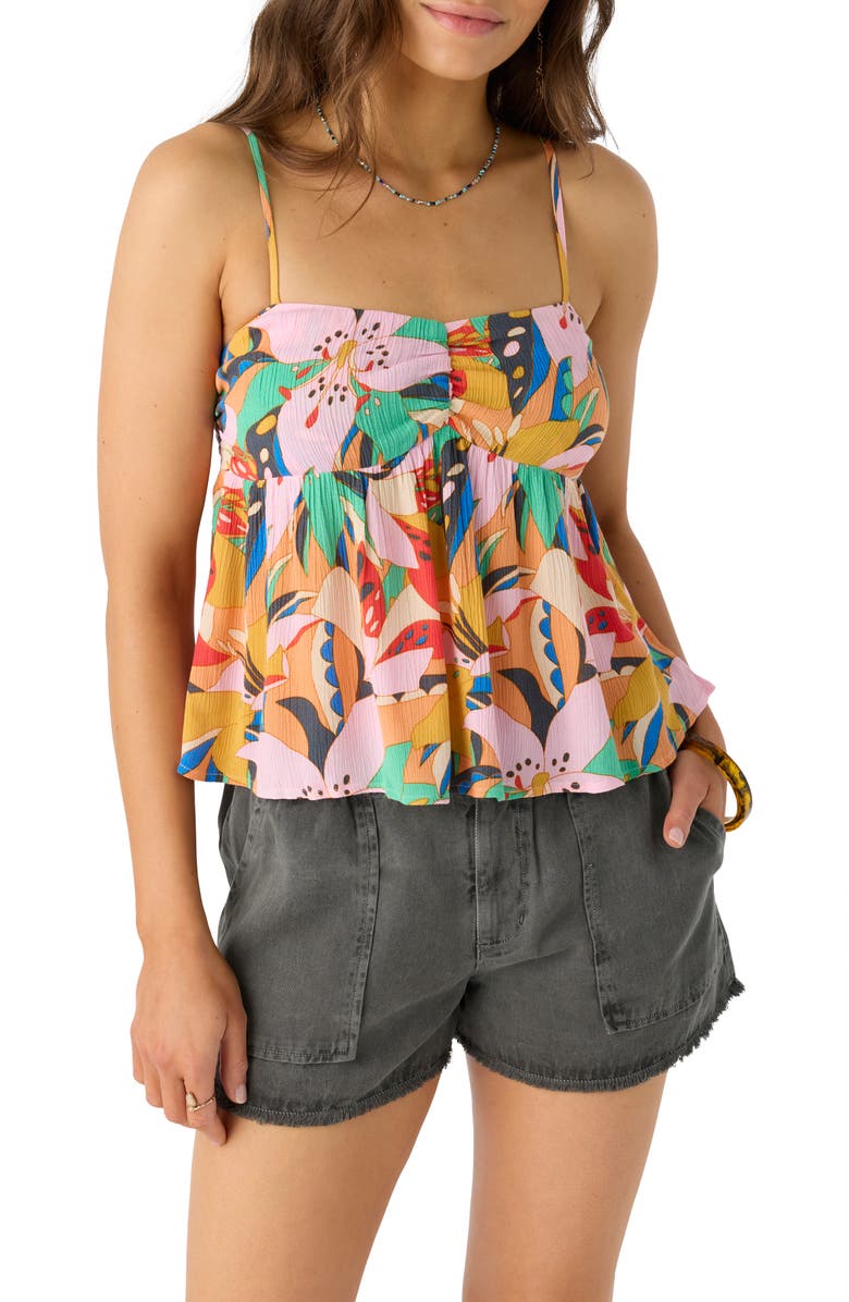 O'Neill Reeta Cabana Floral Babydoll Camisole, Alternate, color, 