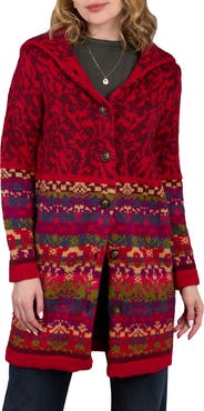 SAACHI Fair Isle Longline Cardigan