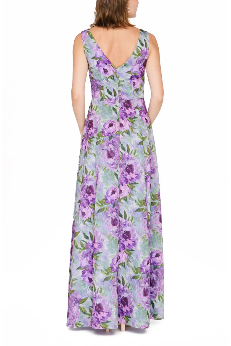 Jordanna Floral A-Line Gown, Alternate, color, LILAC GREEN