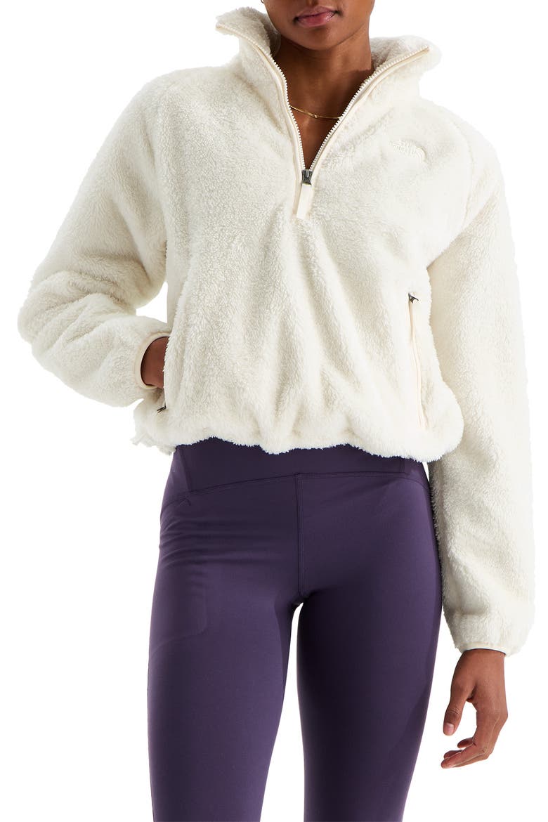 Osito Evolve Quarter Zip High Pile Fleece Jacket, Main, color, WHITE DUNE