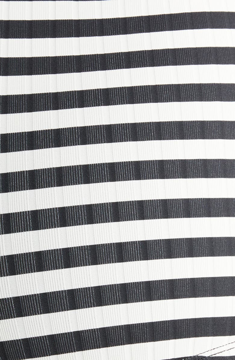 Solid & Striped Baby Stripe Rib Bikini Bottoms, Alternate, color, Blackout X Marshmallow