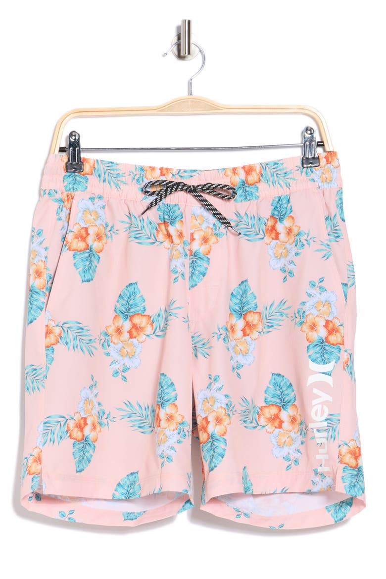 Congo Volley Swim Shorts, Alternate, color, PINK