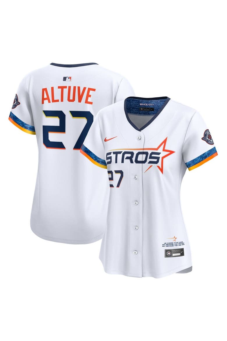 Women's Nike Jose Altuve White Houston Astros 2025 City Connect Limited Player Jersey, Main, color, White