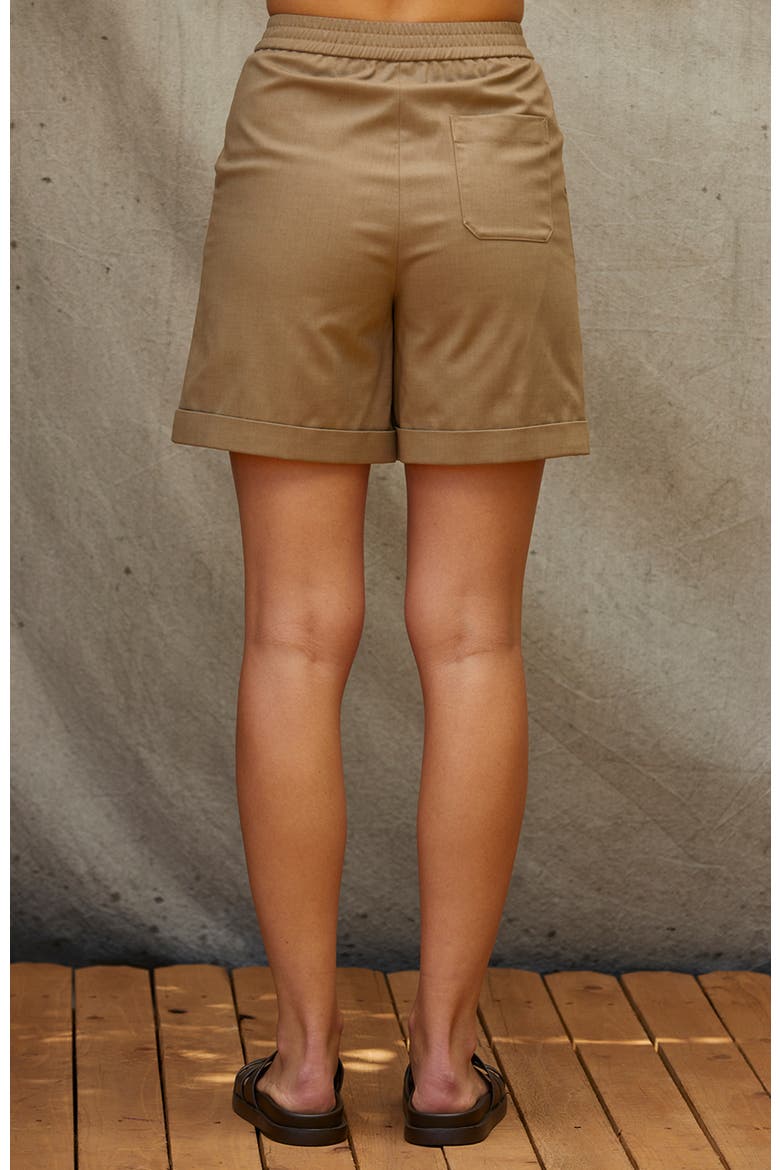 Trouser Shorts, Alternate, color, Taupe