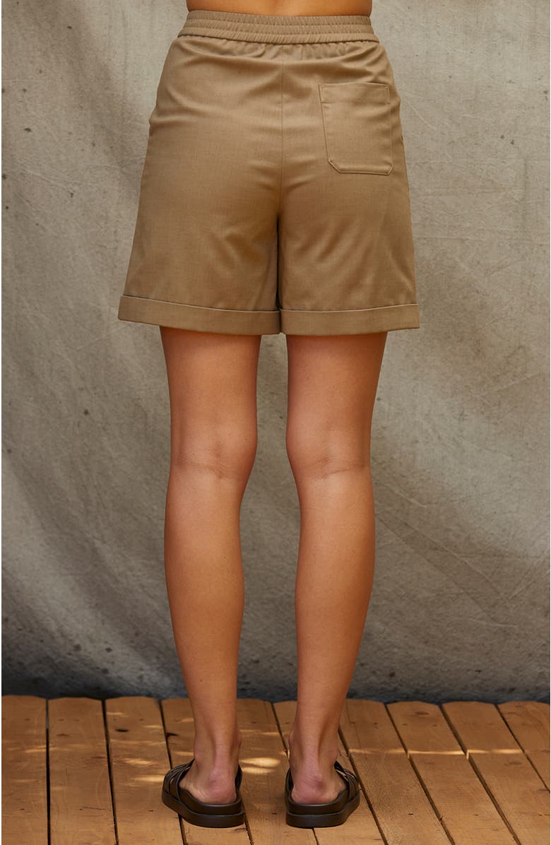 CRESCENT Trouser Shorts, Alternate, color, Taupe