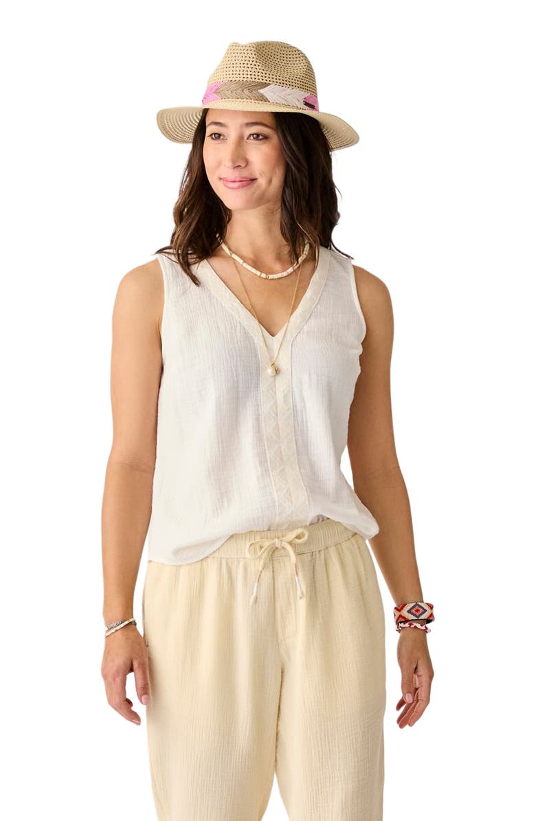 Carve Designs Kayla Gauze Tank, Main, color,