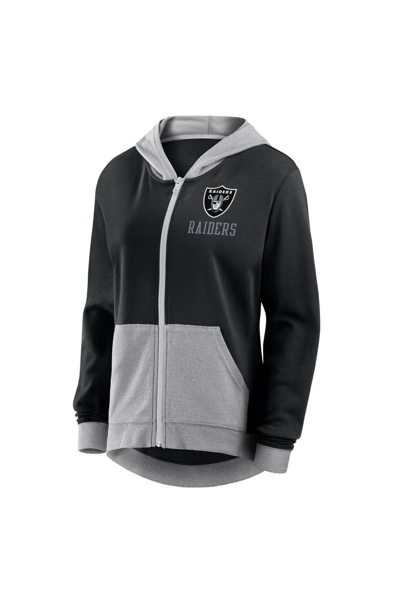 FANATICS Women's Fanatics  Black Las Vegas Raiders Hit It Full-Zip Hoodie, Alternate, color, Black