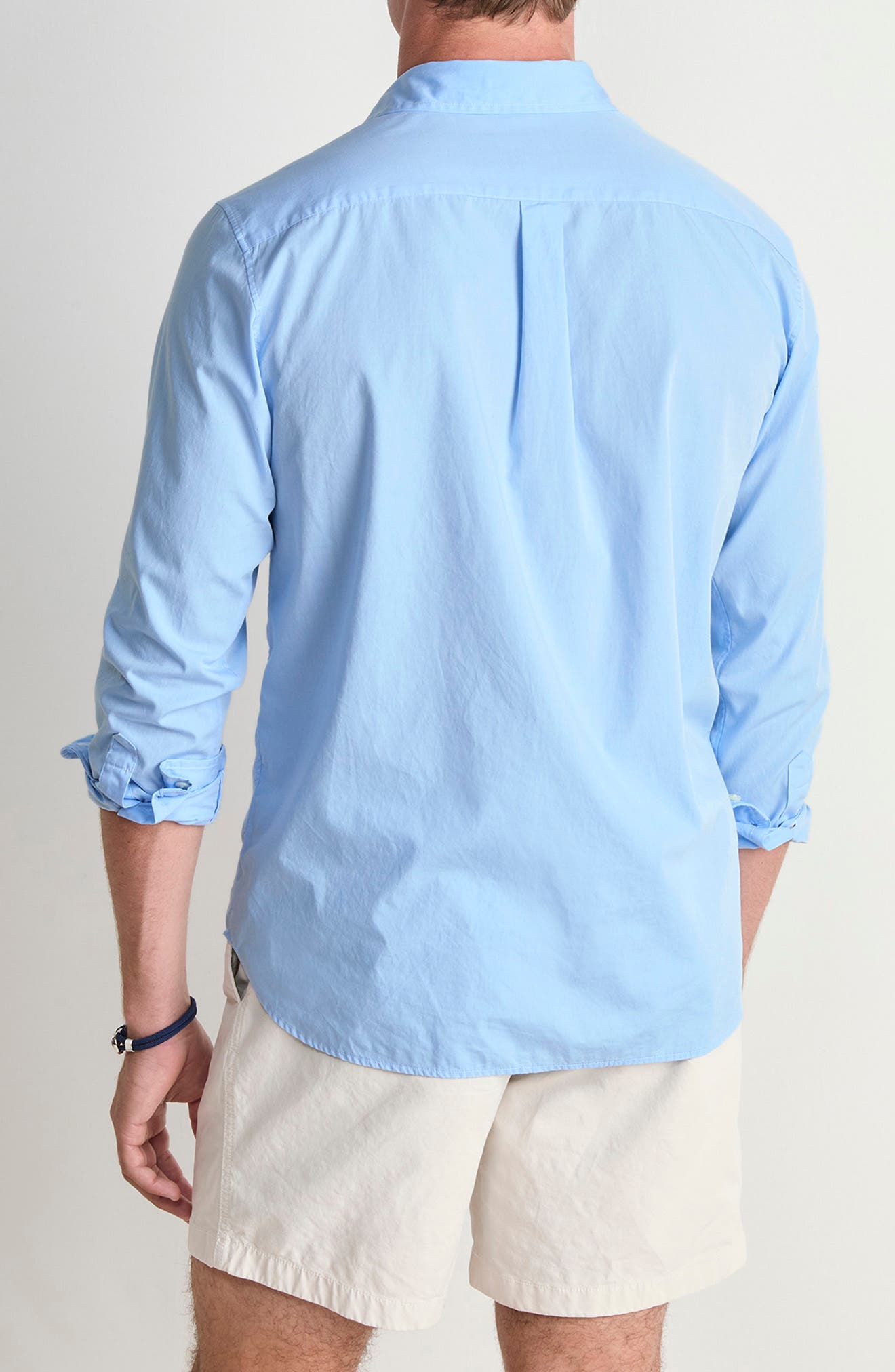 Shoreline Classic Fit Solid Stretch Cotton Button-Down Shirt - image 2