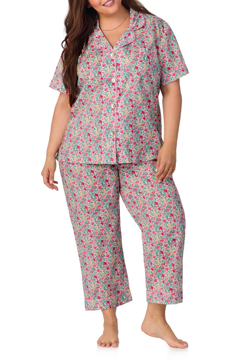 BedHead Pajamas Short Sleeve Crop Pajamas, Alternate, color, 