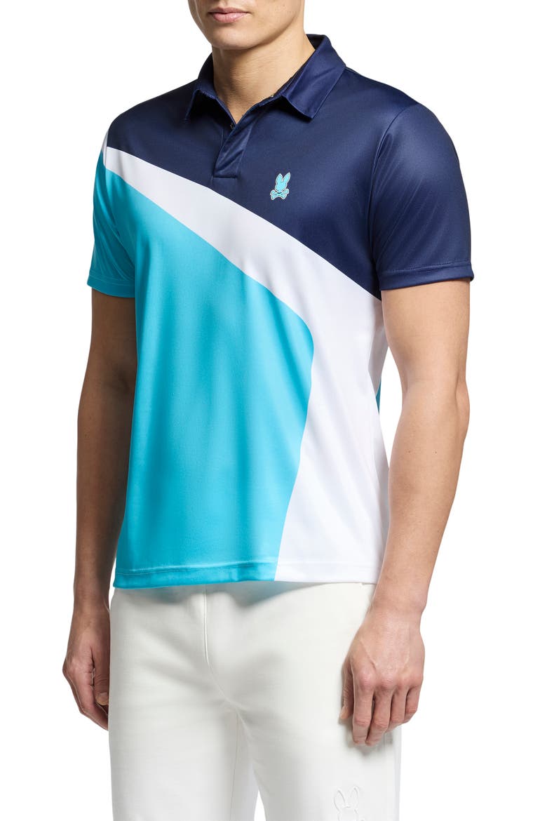Ray Colorblock Sport Polo, Alternate, color, BACHELOR BUTTON