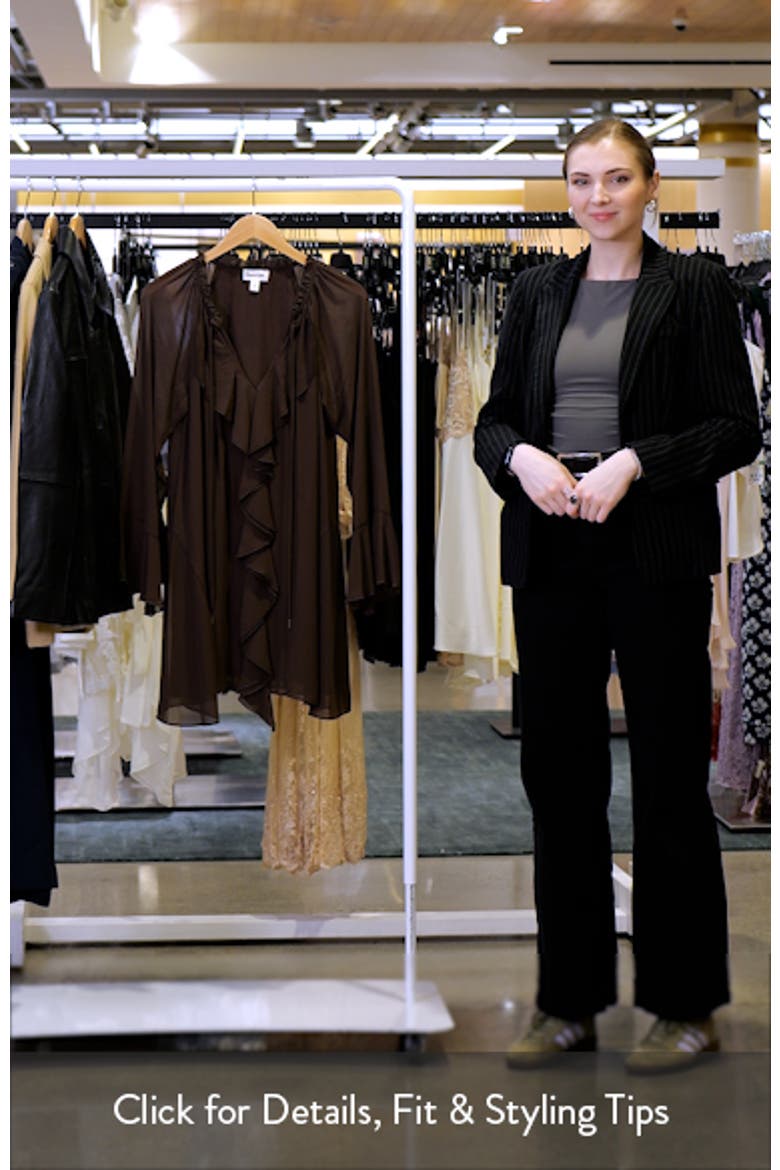 Ruffle Chiffon Shift Dress video