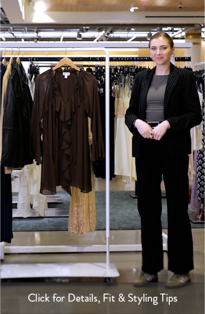 Ruffle Chiffon Shift Dress, sales video thumbnail