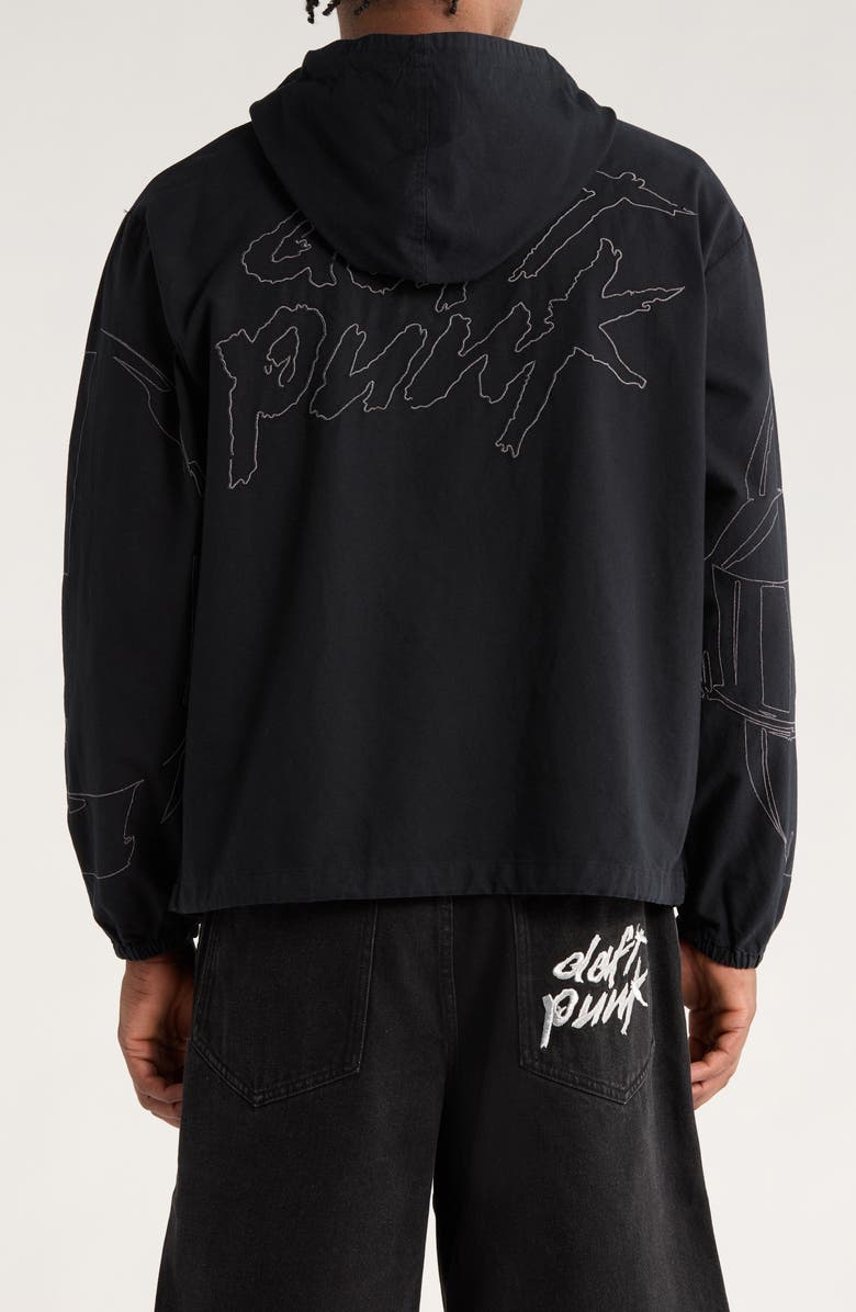 PLEASURES x Daft Punk Digital Zip Oxford Poncho Hoodie | Nordstrom
