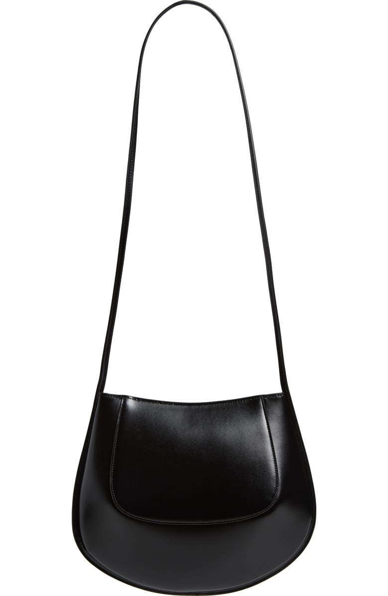 Jil Sander Crescent Calfskin Crossbody Bag, Alternate, color,
