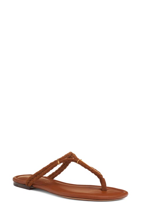 サンダル・ミュール TOM FORD FW24 SANDALS FLAT (W3217 LSP014R1G005) LAMINATED NAPPA LEATHER PADLOCK POINTY NAKED SANDAL 85MM