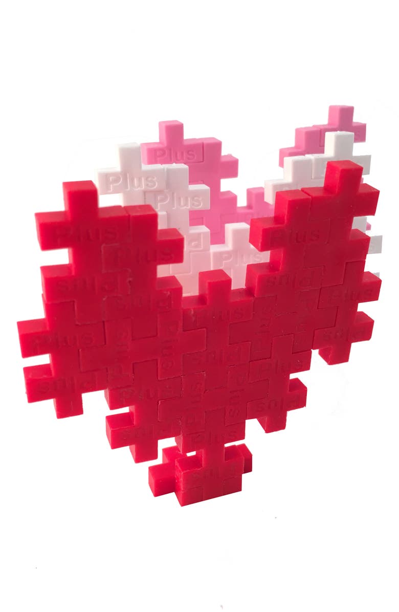 Plus-Plus USA I Love You Puzzle Building Playset, Alternate, color, Red