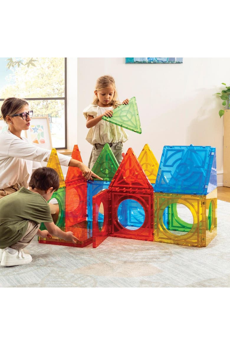 Mega Magnetic Building Set - 24 Pieces, Alternate, color, Multicolored