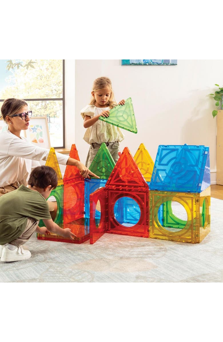 Kaplan Early Learning Company Mega Magnetic Building Set - 24 Pieces, Alternate, color, Multicolored